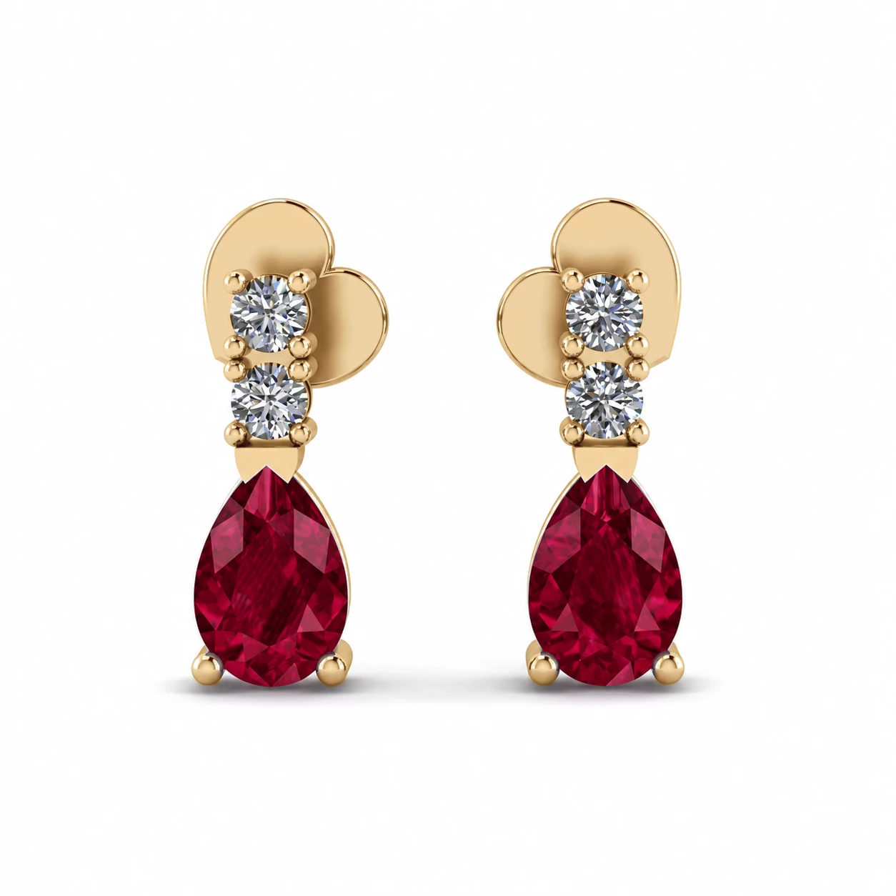 Boucles d'oreilles Murmure Éternel Pierre Précieuse 1 ct — vue 7