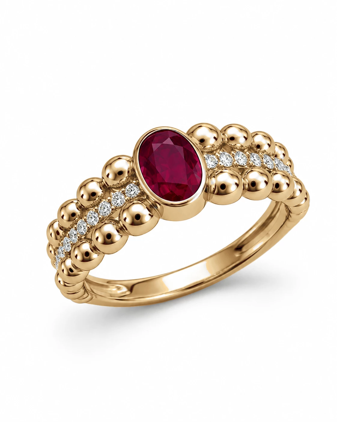 Bague Éclat Éternel Pierre Précieuse ovale 0,63 ct — vue 7