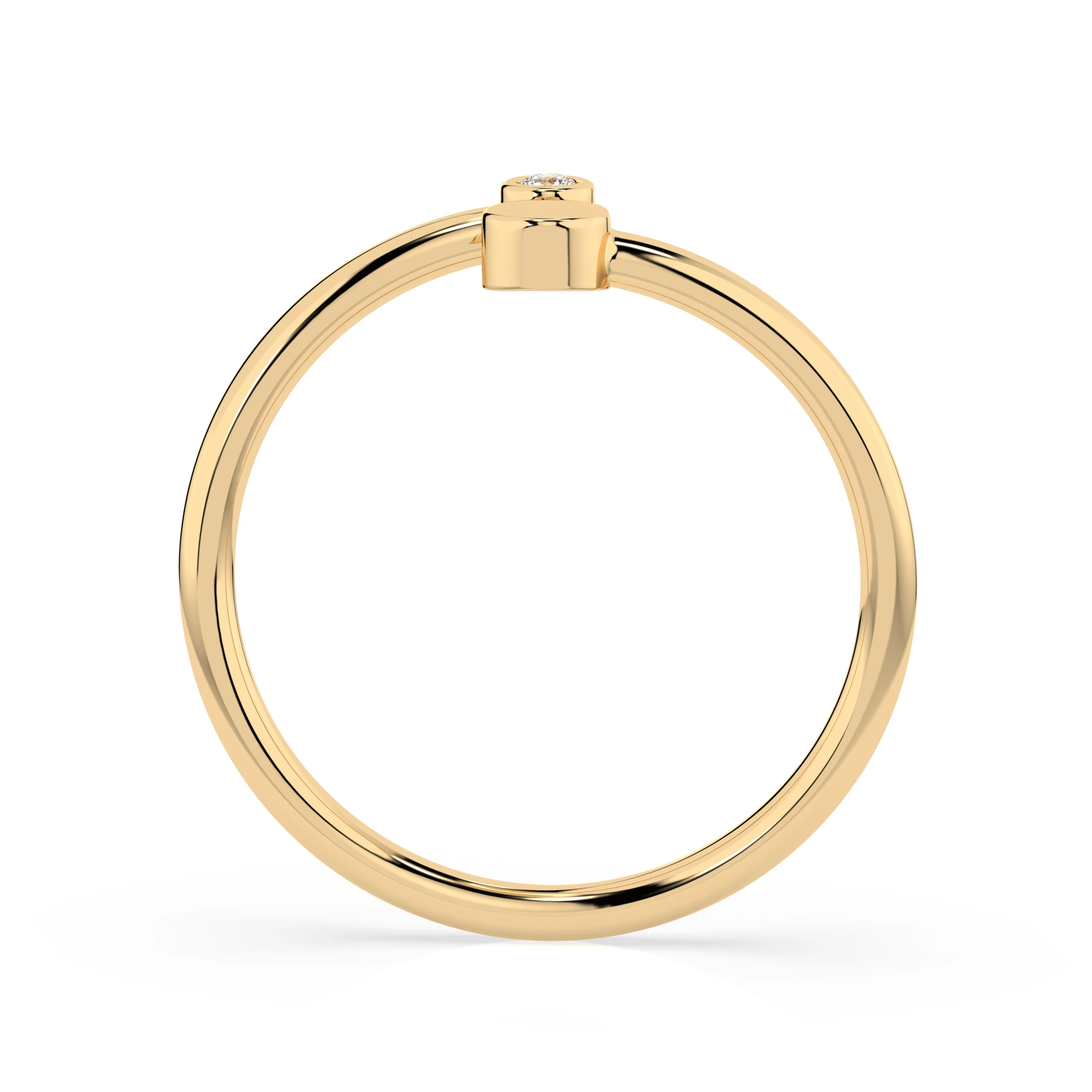 Bague L'Intemporelle Minimalisme ronde 0,02 ct — vue 5