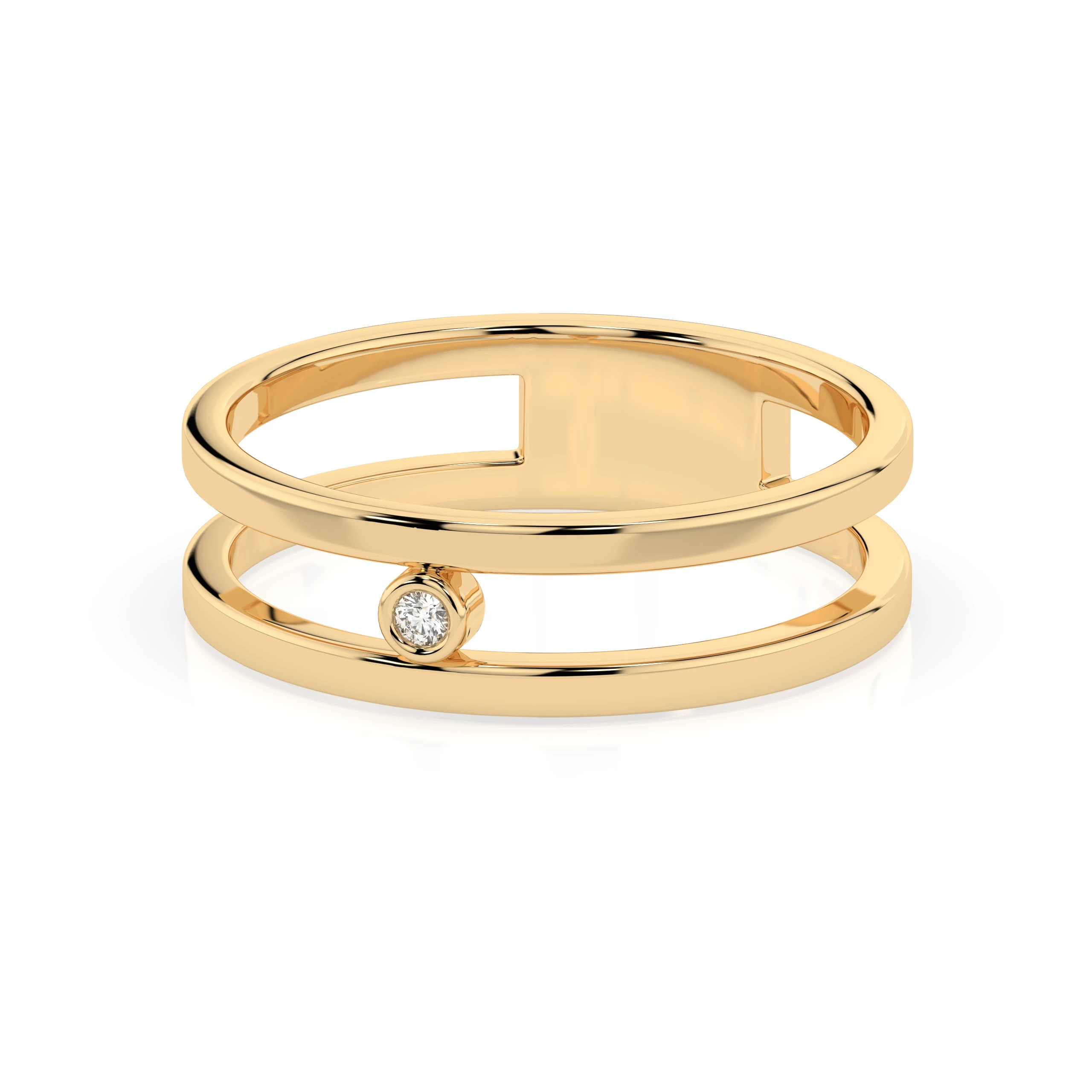 Bague La Grande Dame Minimalisme ronde 0,02 ct — vue 6