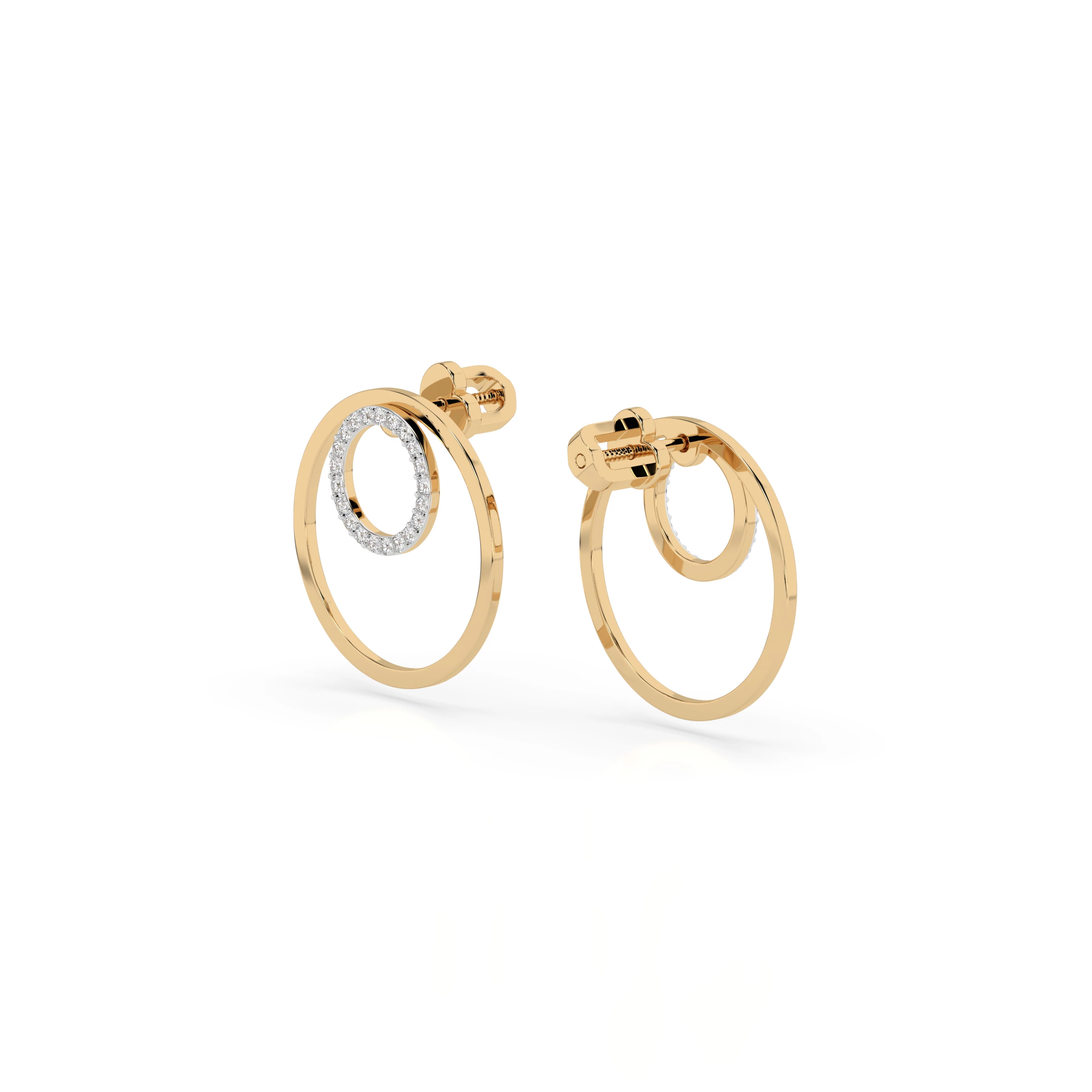 Boucles d'oreilles Secret Rare Minimalisme ronde 0,25 ct — vue 6