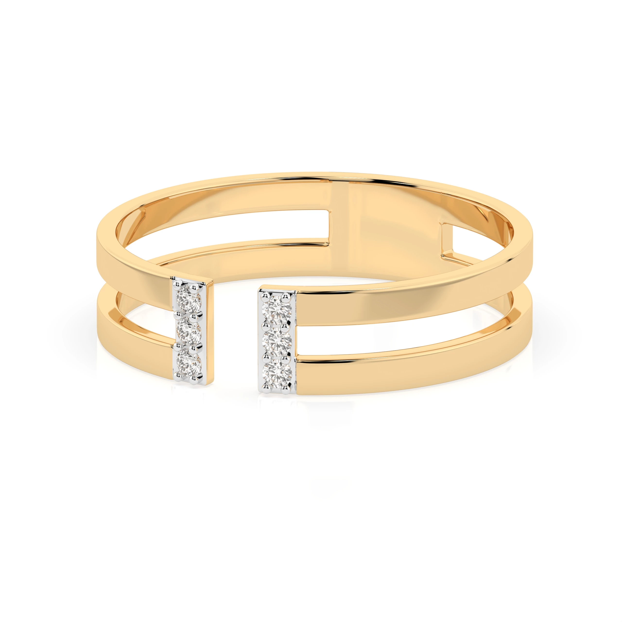 Bague L'Incomparable Minimalisme ronde 0,06 ct — vue 6