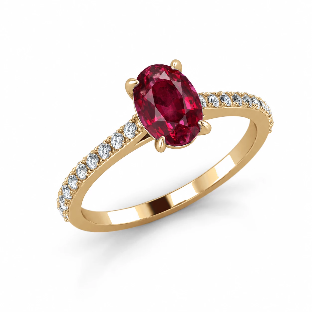 Bague Émotion Sacrée Pierre Précieuse ovale 0,92 ct — vue 7