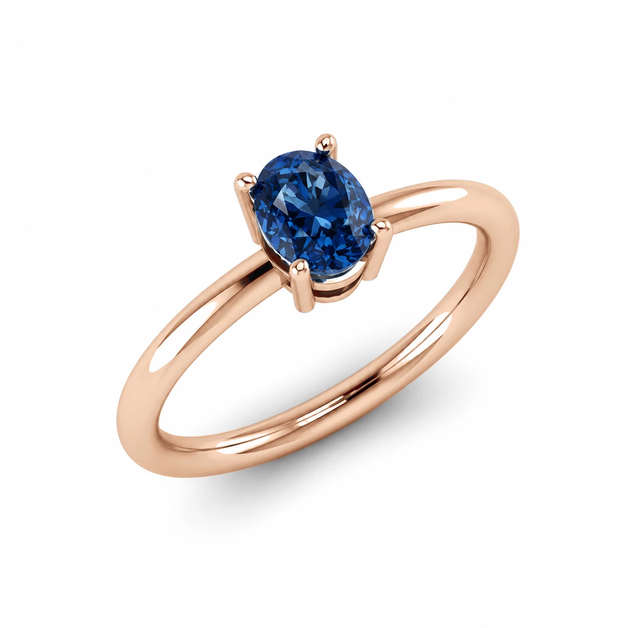 Bague Rosée Lumineuse Pierre Précieuse ovale 1,02 ct — vue 1