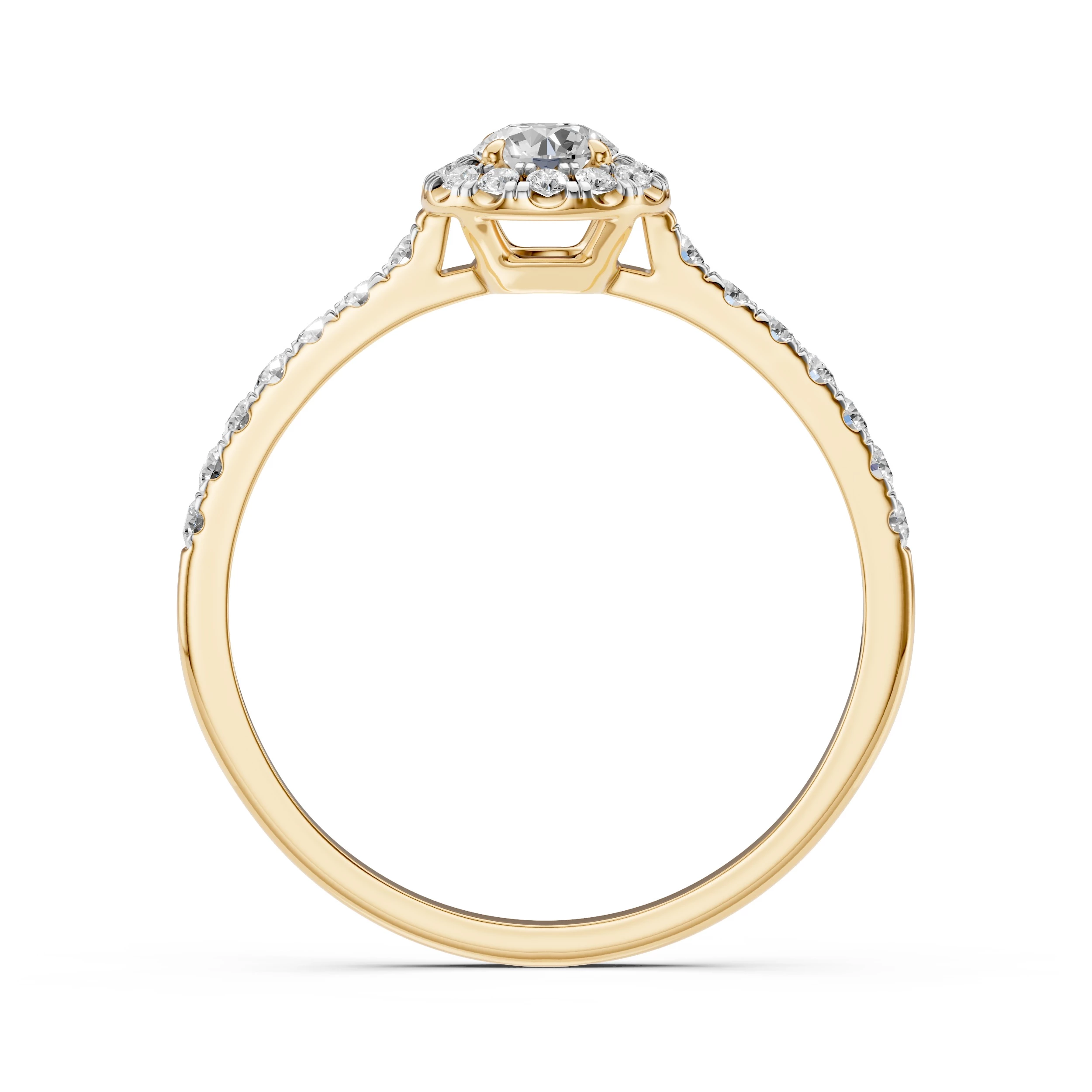 Bague Douceur Radieuse Solitaire Éternité ronde 0,25 ct · 4,0 mm — vue 5