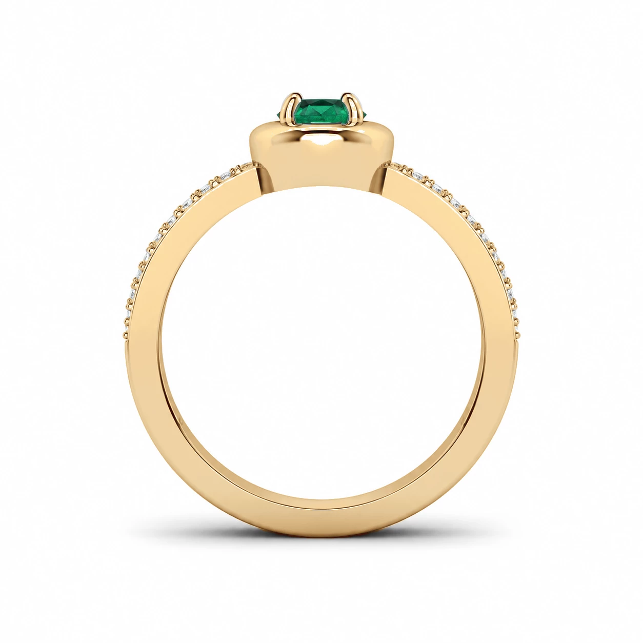 Bague Grandeur Illustre Pierre Précieuse ovale 0,42 ct — vue 8