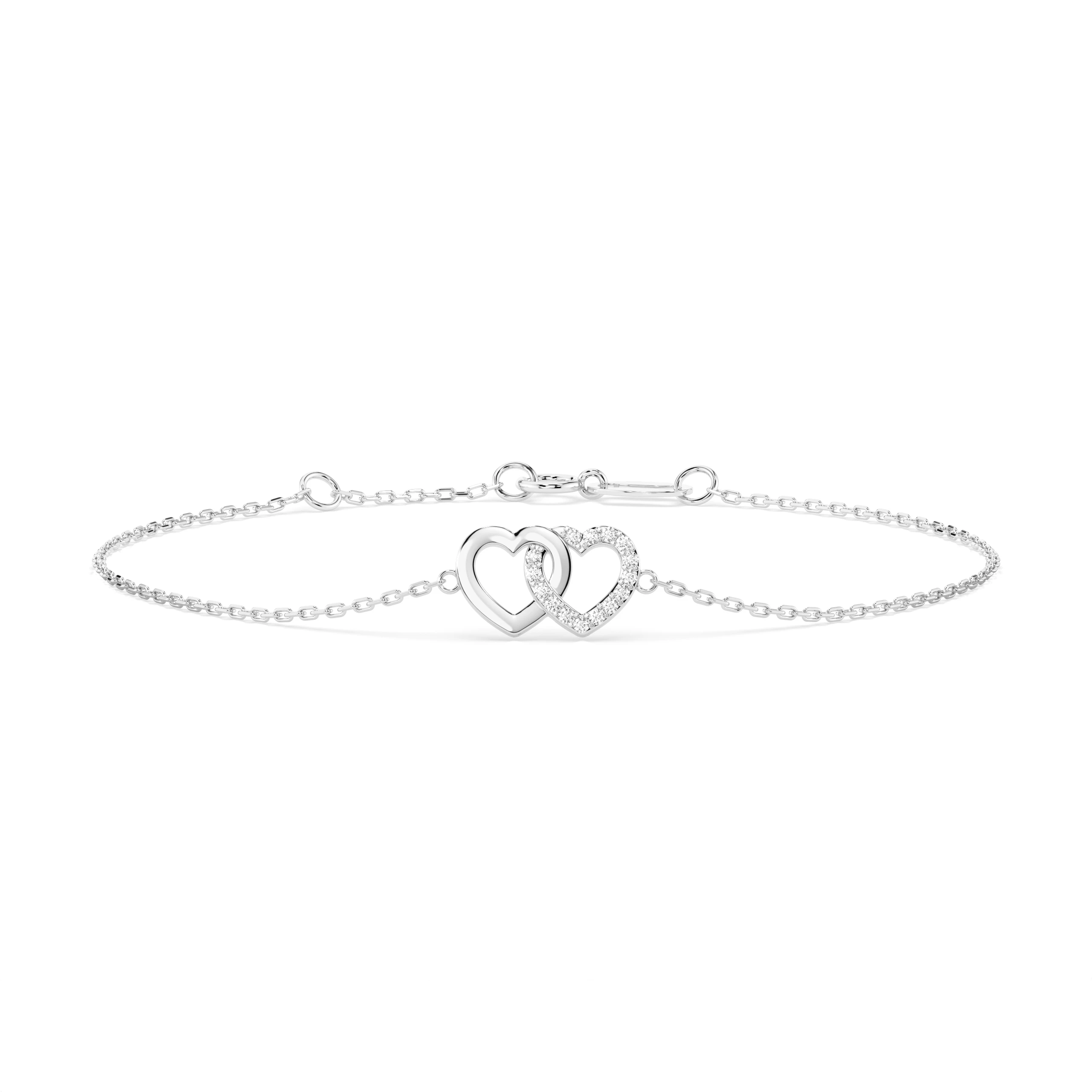 Bracelet Séduction Noire Minimalisme ronde 0,08 ct — vue 1