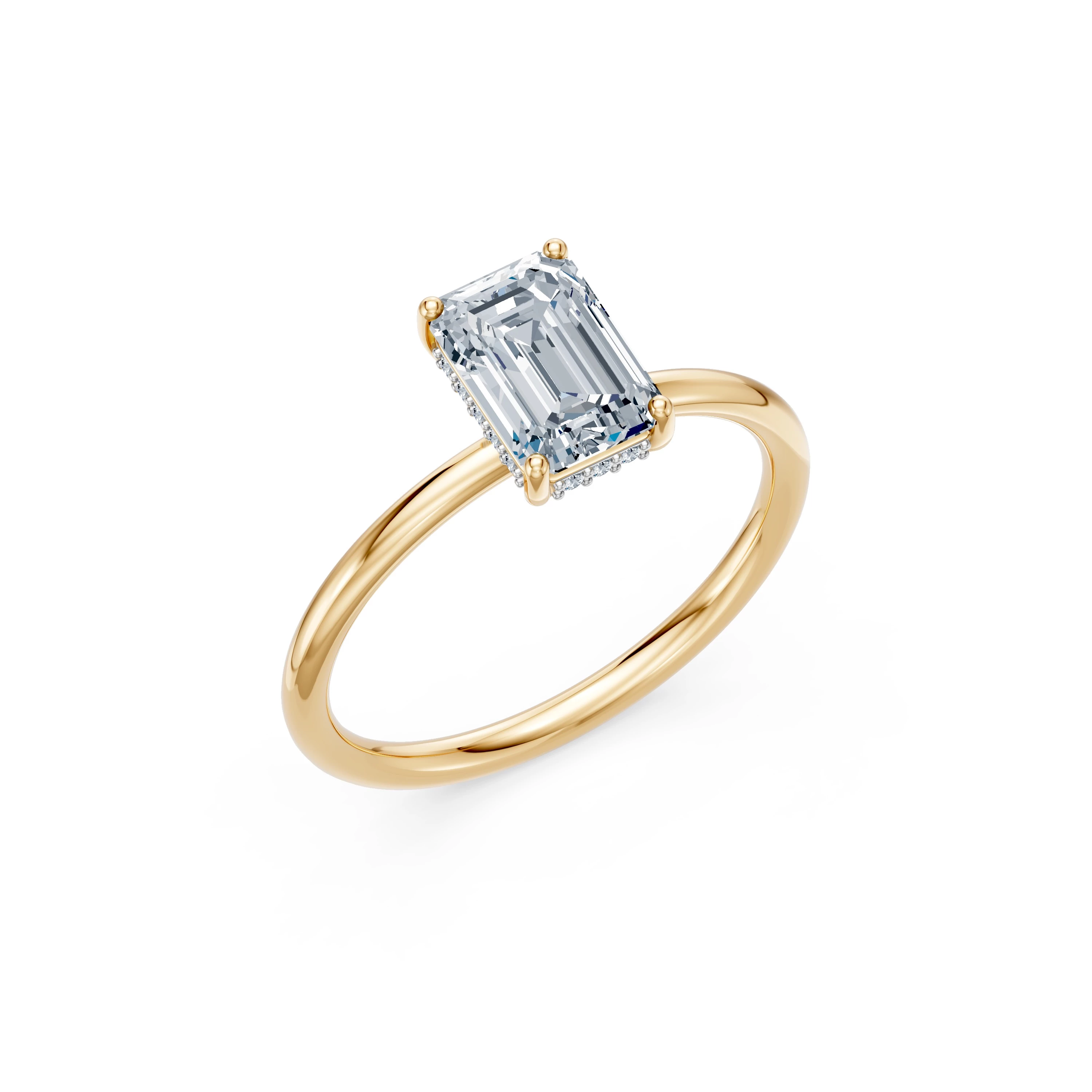Bague Raffinement Rare Solitaire émeraude 1,5 ct · 1,5 mm — vue 4