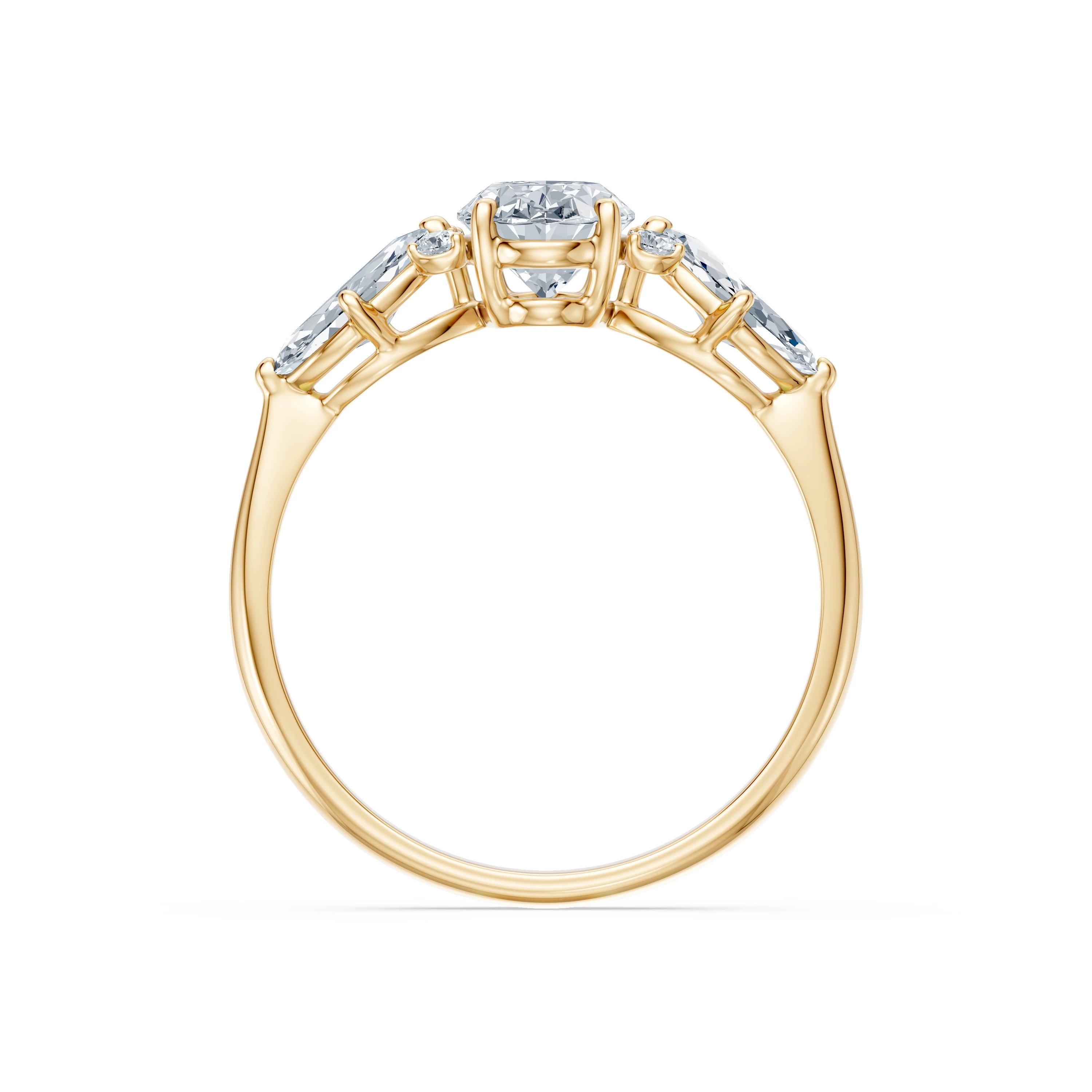 Bague Vœu Radieux Solitaire Éternité ovale 1 ct — vue 5