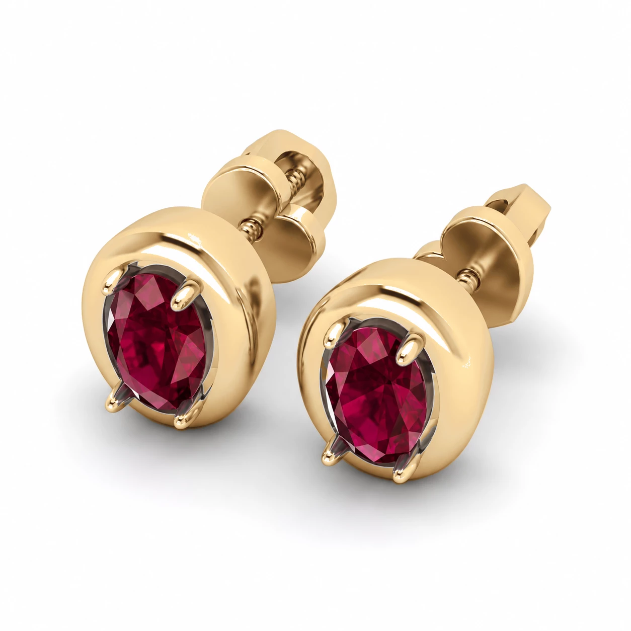 Boucles d'oreilles Rêverie Éternelle Pierre Précieuse ovale 1,26 ct — vue 9