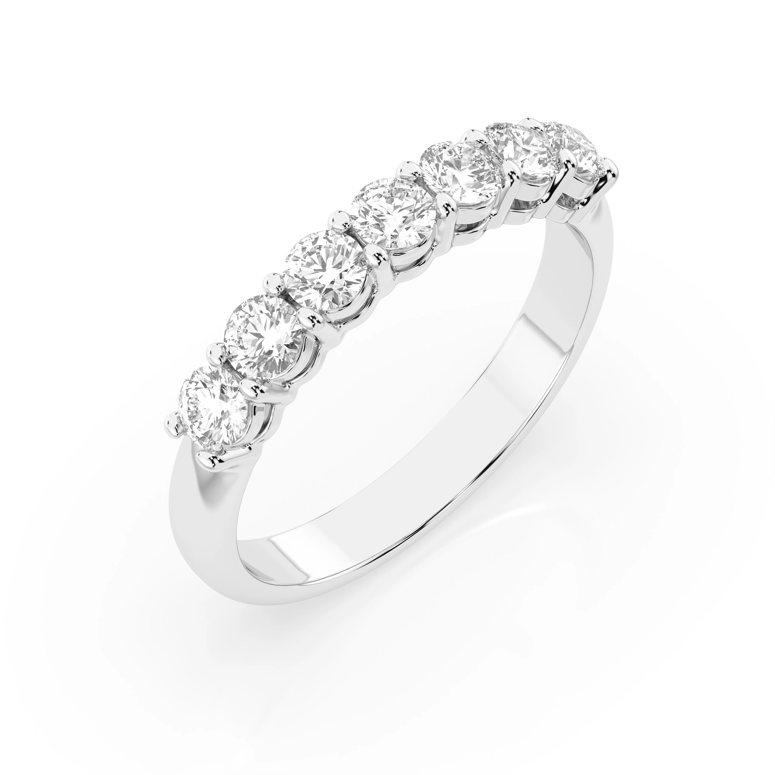 Bague Flamme Lumineuse Éternité ronde 0,7 ct — vue 1