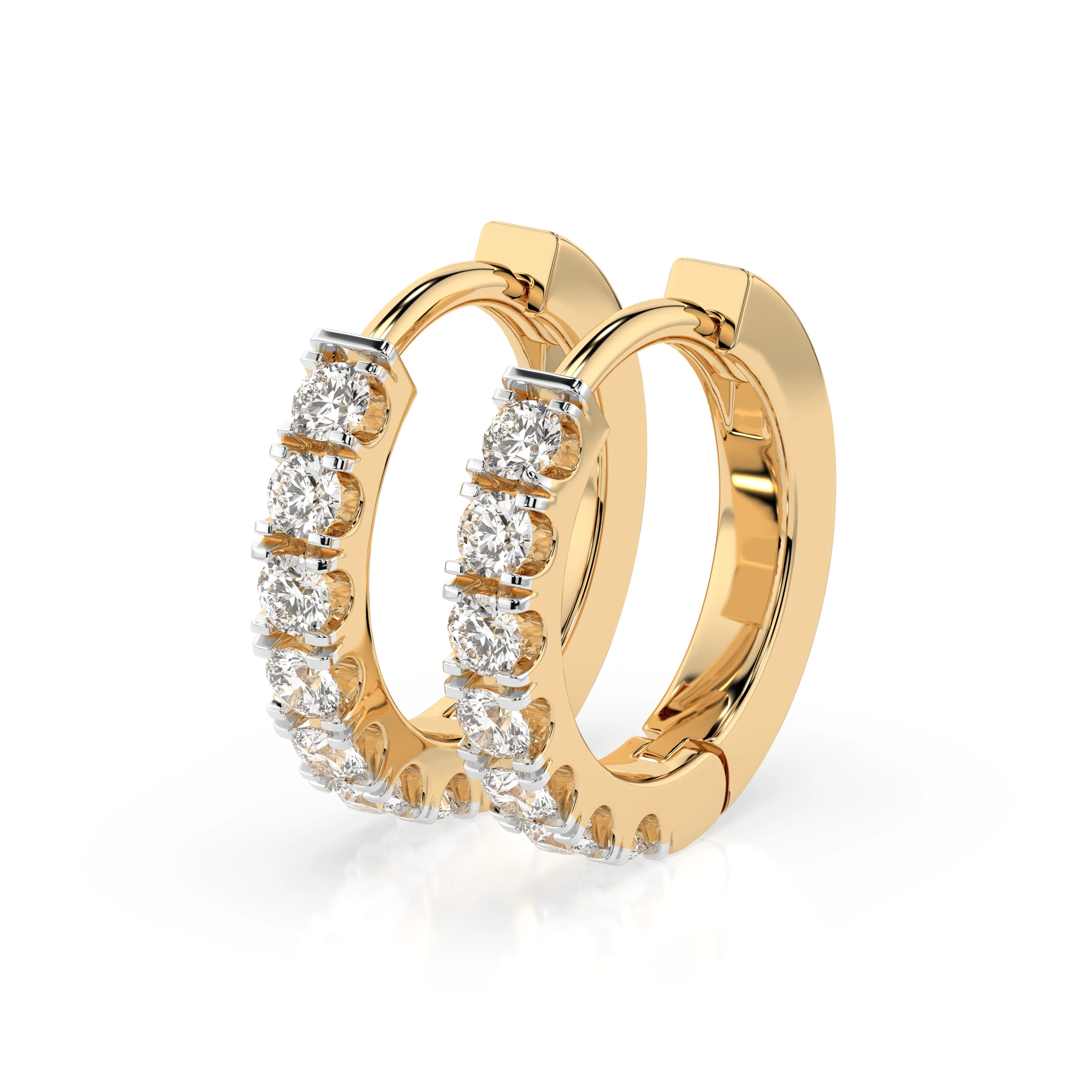 Boucles d'oreilles Tendresse Éblouissante Éternité ronde 0,42 ct — vue 6