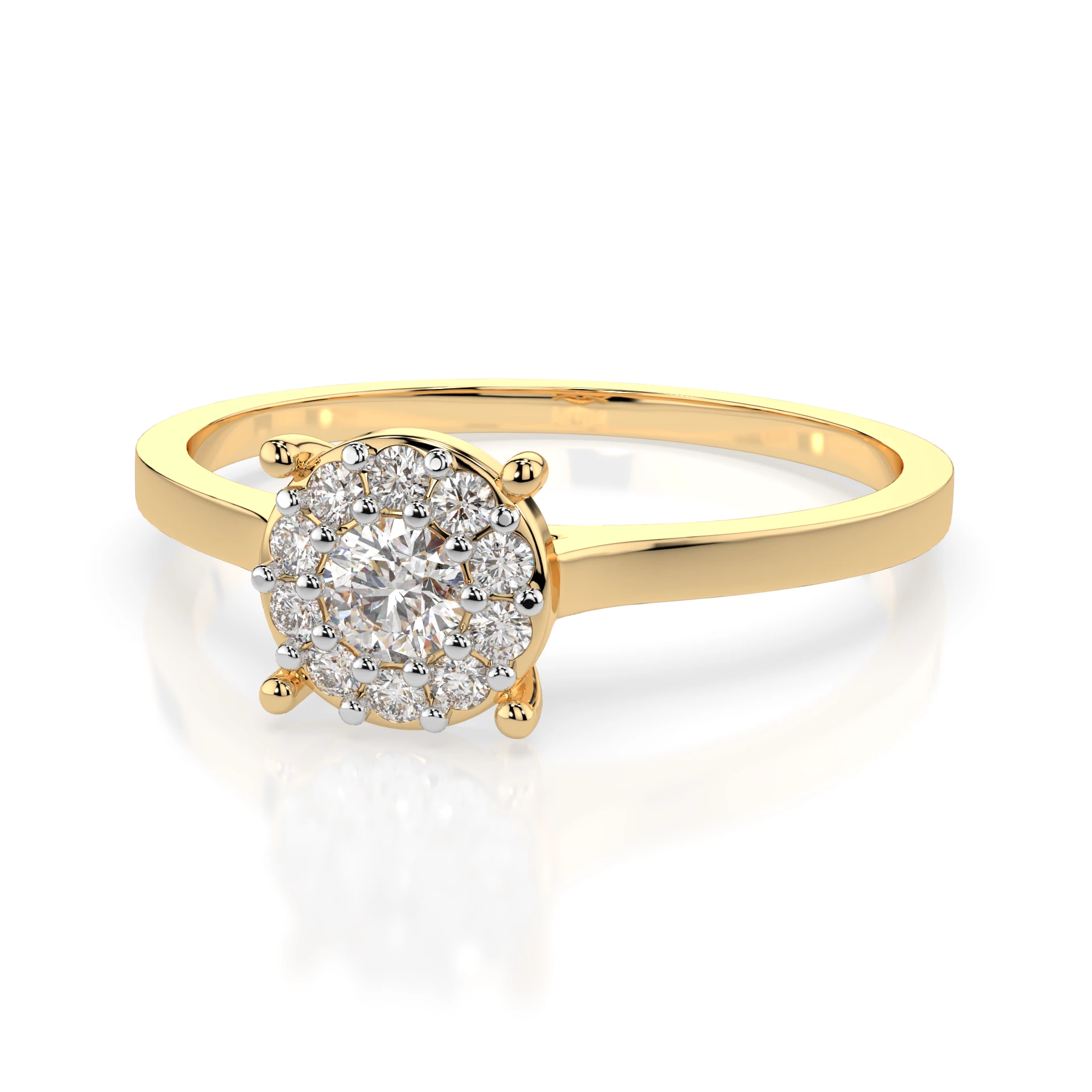 Bague Promesse Royale Solitaire Éternité ronde 0,06 ct · 2,5 mm — vue 6