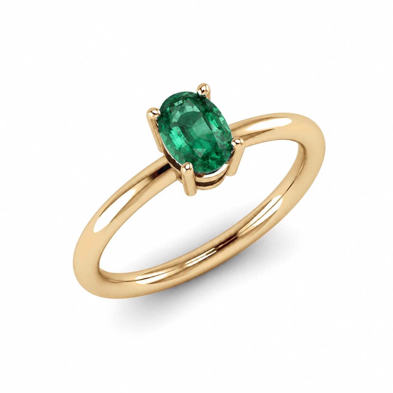 Bague Princesse Somptueuse Pierre Précieuse ovale 0,65 ct — vue 7