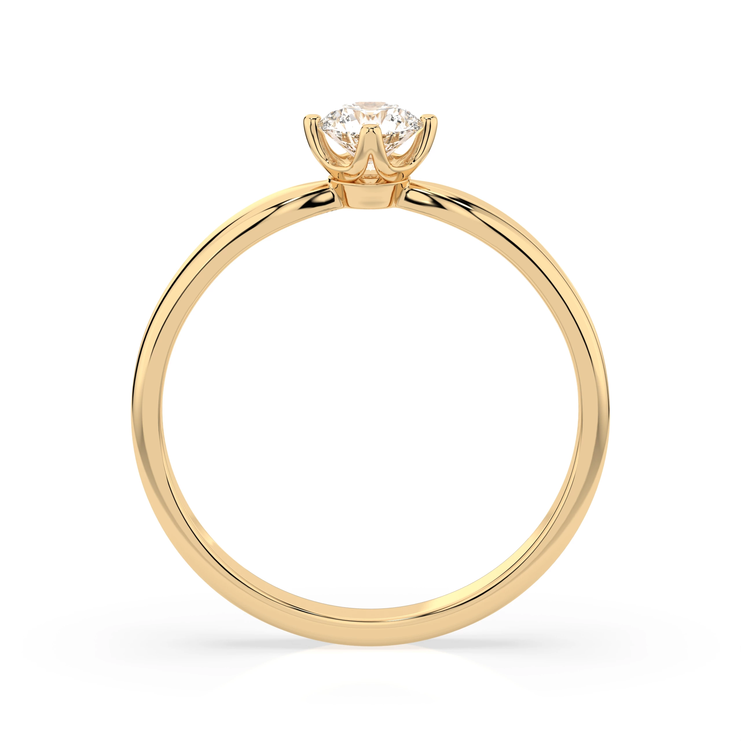 Bague Duchesse Éternelle Solitaire ronde 0,25 ct · 4,0 mm — vue 5
