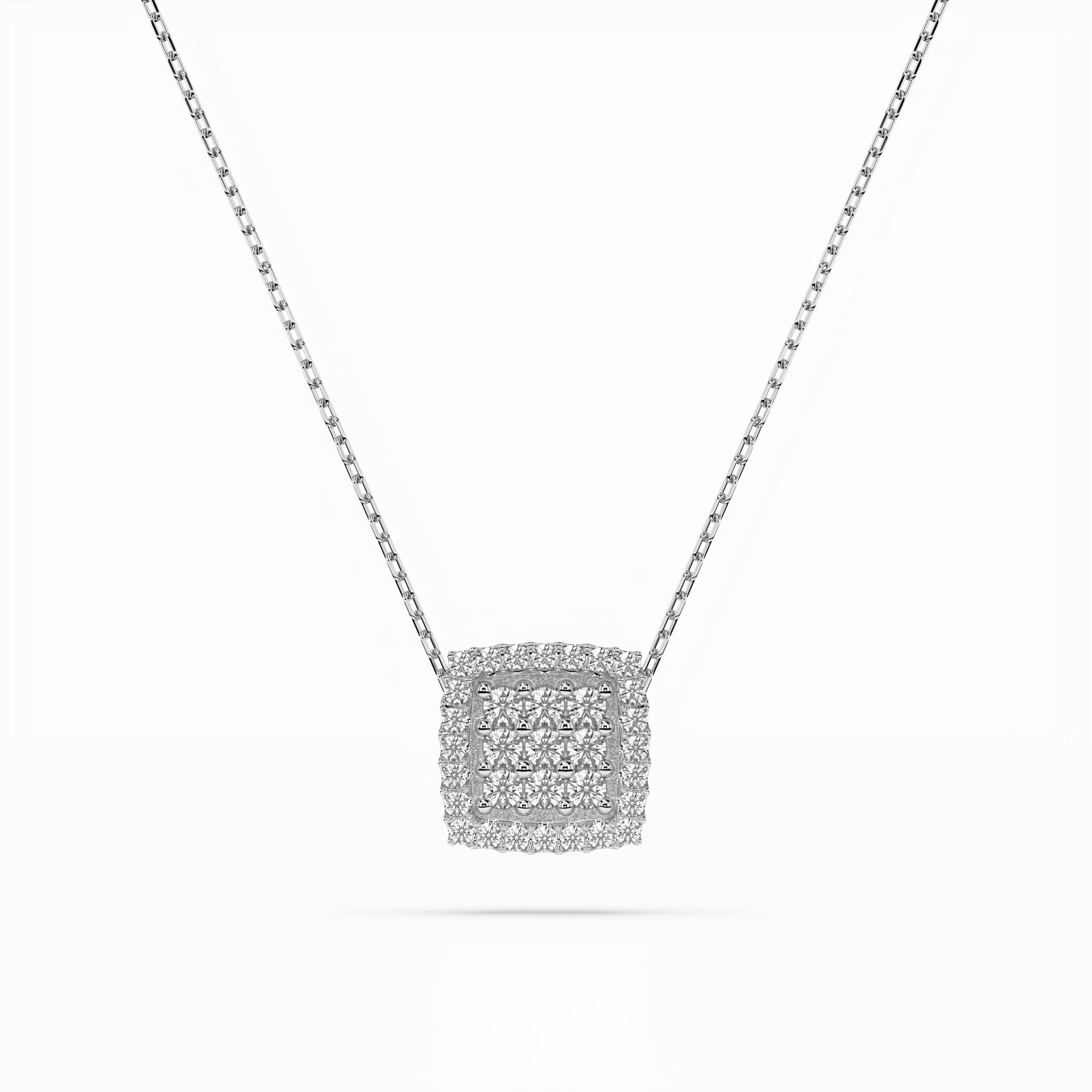 Collier Aurore Éternelle Illusion ronde 0,12 ct — vue 1