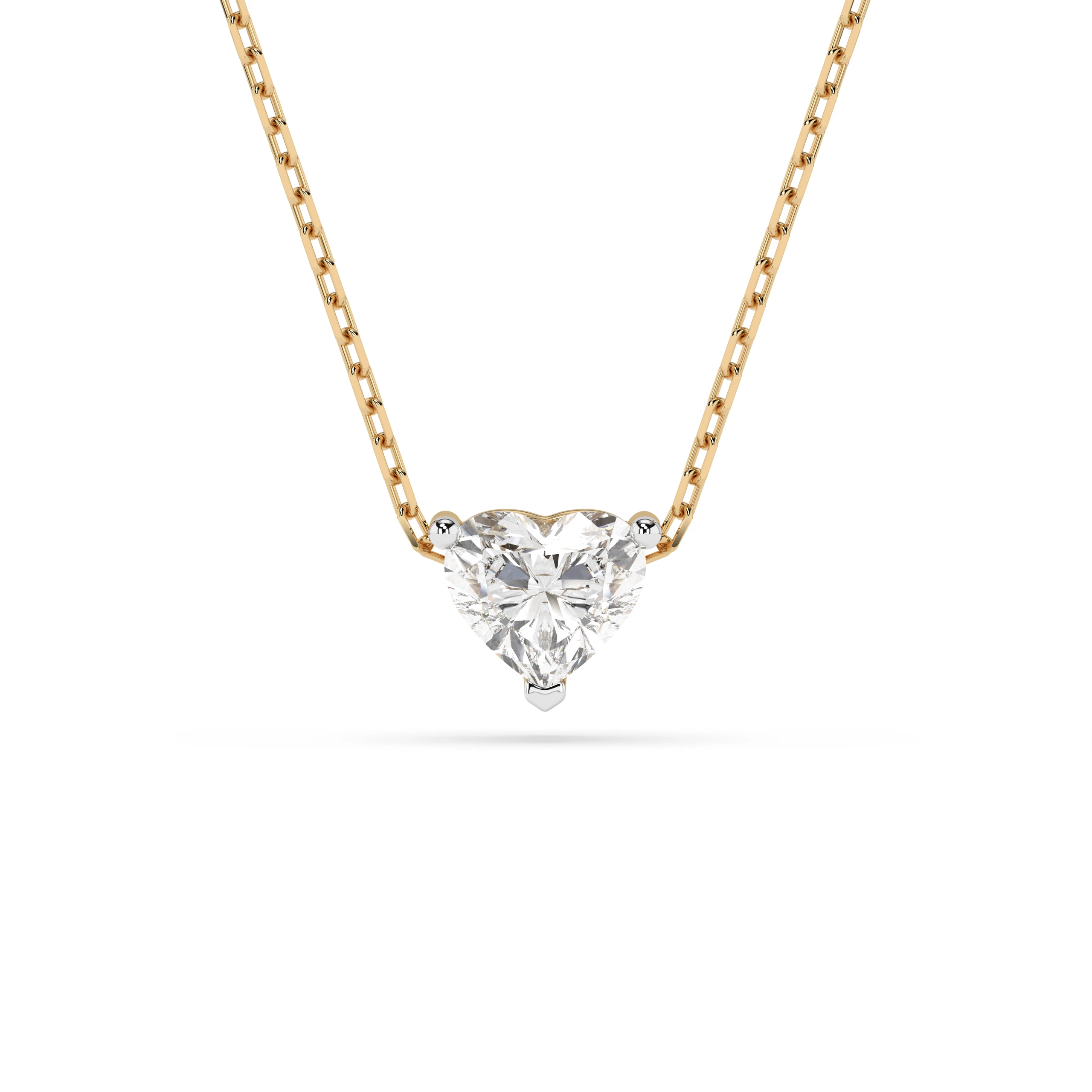 Collier Zénith Divin Solitaire cœur 0,3 ct — vue 4