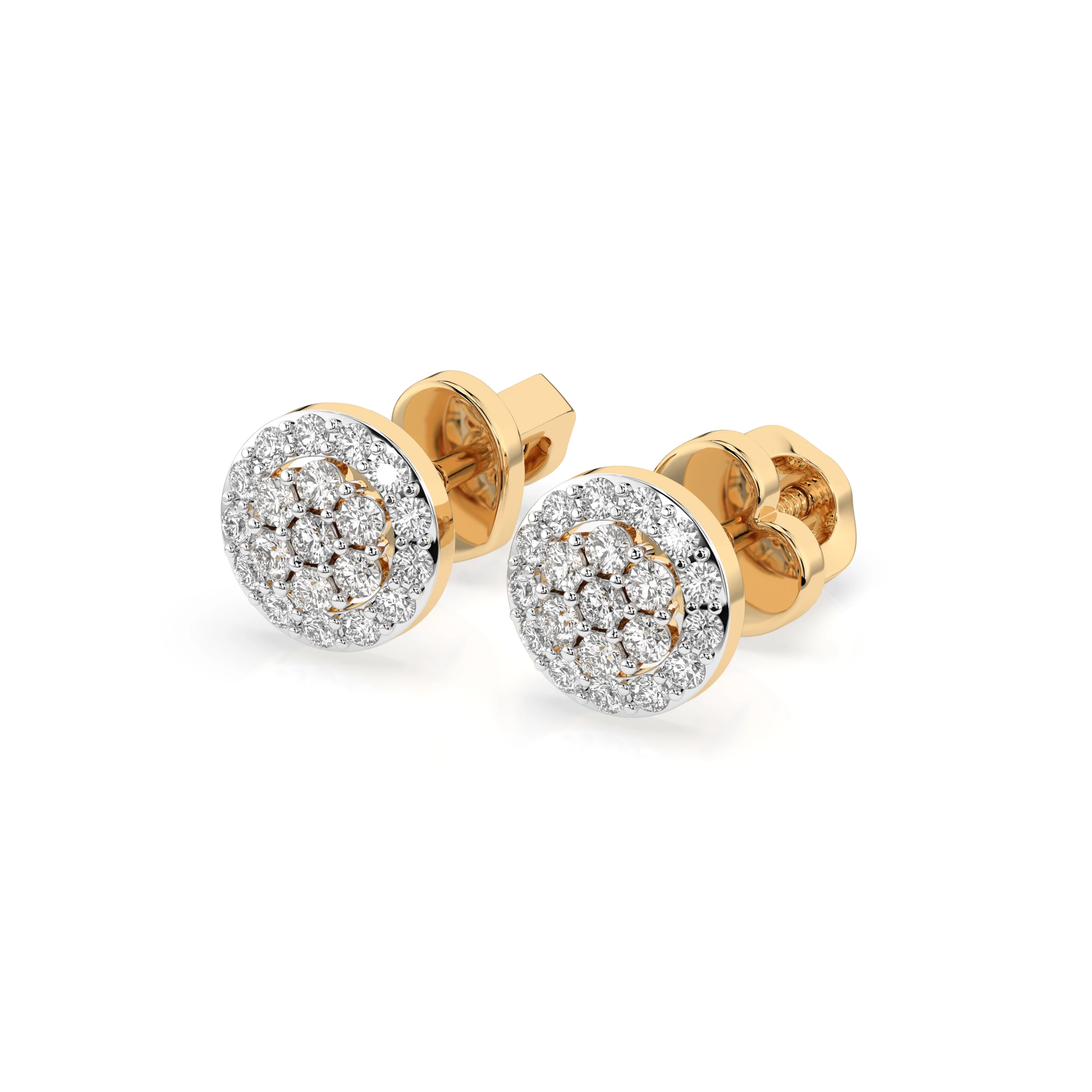 Boucles d'oreilles Crépuscule Sublime Illusion ronde 0,16 ct — vue 6