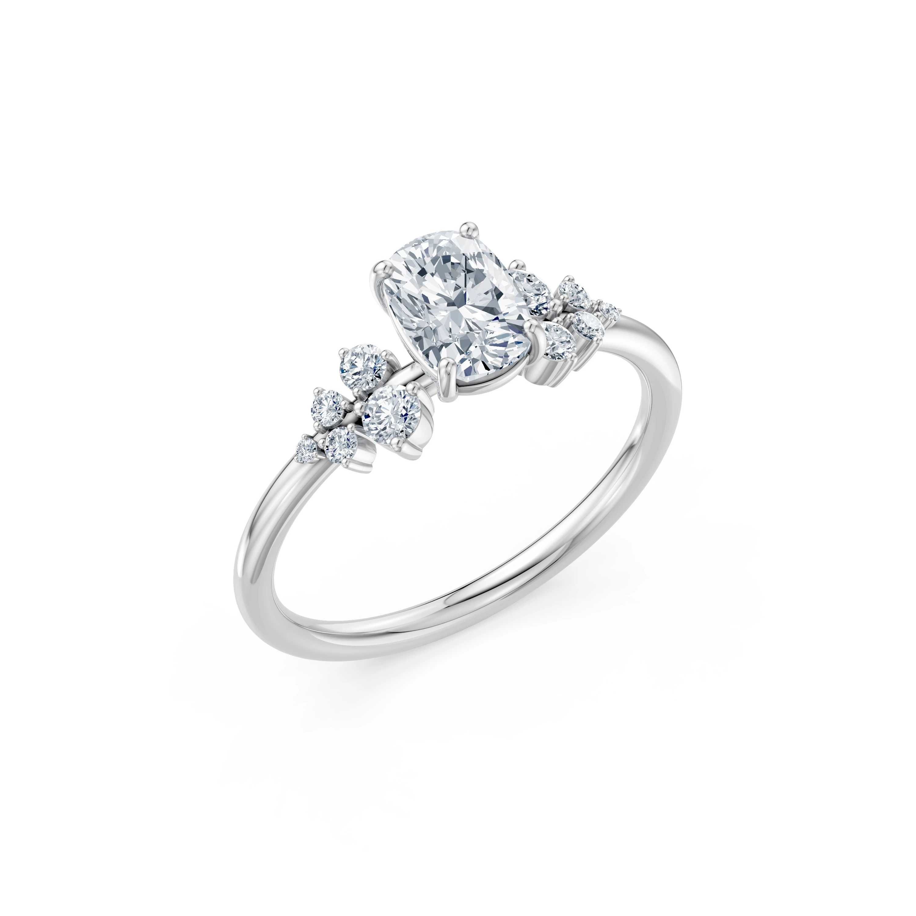 Bague Romance Intemporelle Solitaire Éternité coussin 1 ct — vue 1