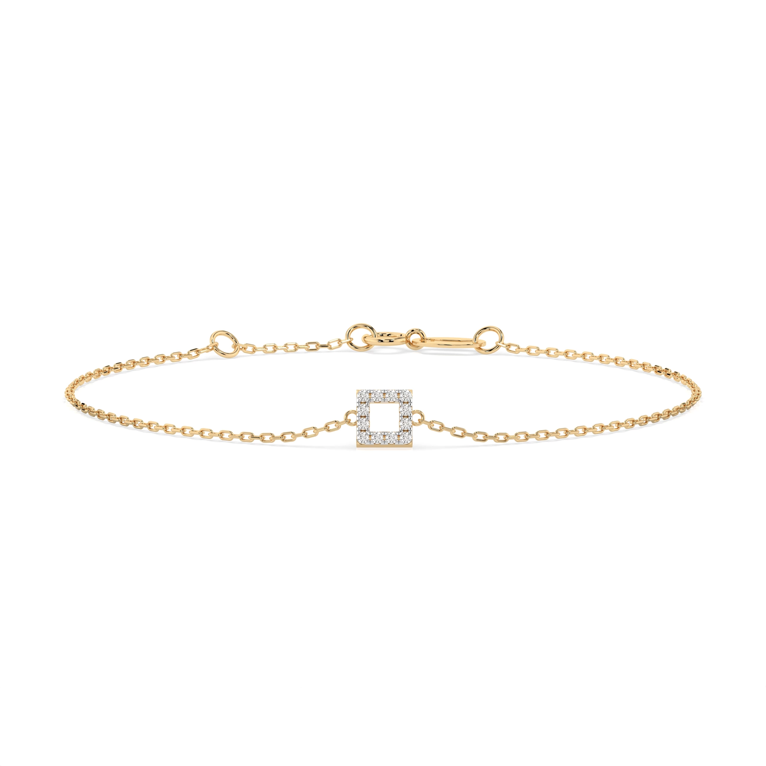 Bracelet Éclat Mystérieux Minimalisme ronde 0,06 ct — vue 4