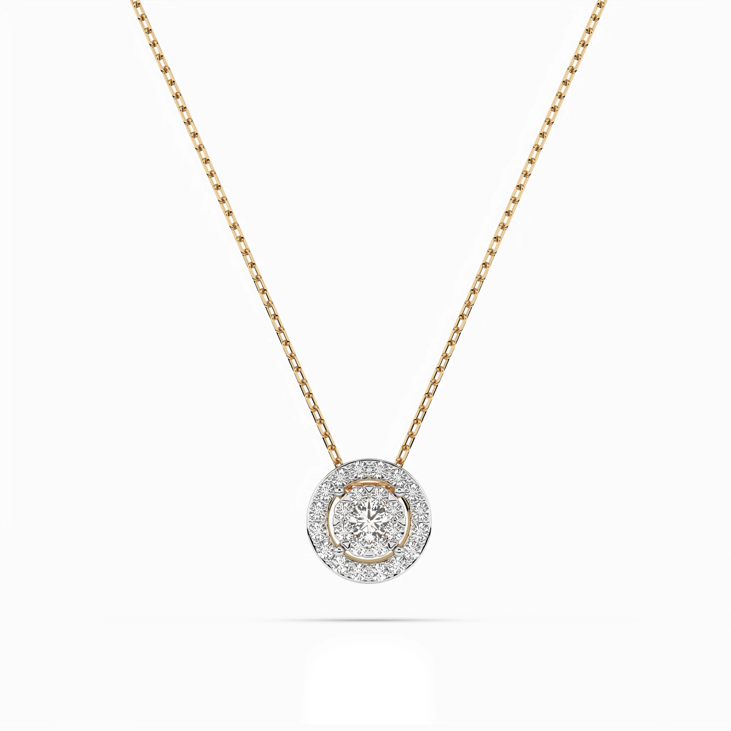Collier Reflet Éternel Illusion ronde 0,06 ct — vue 4