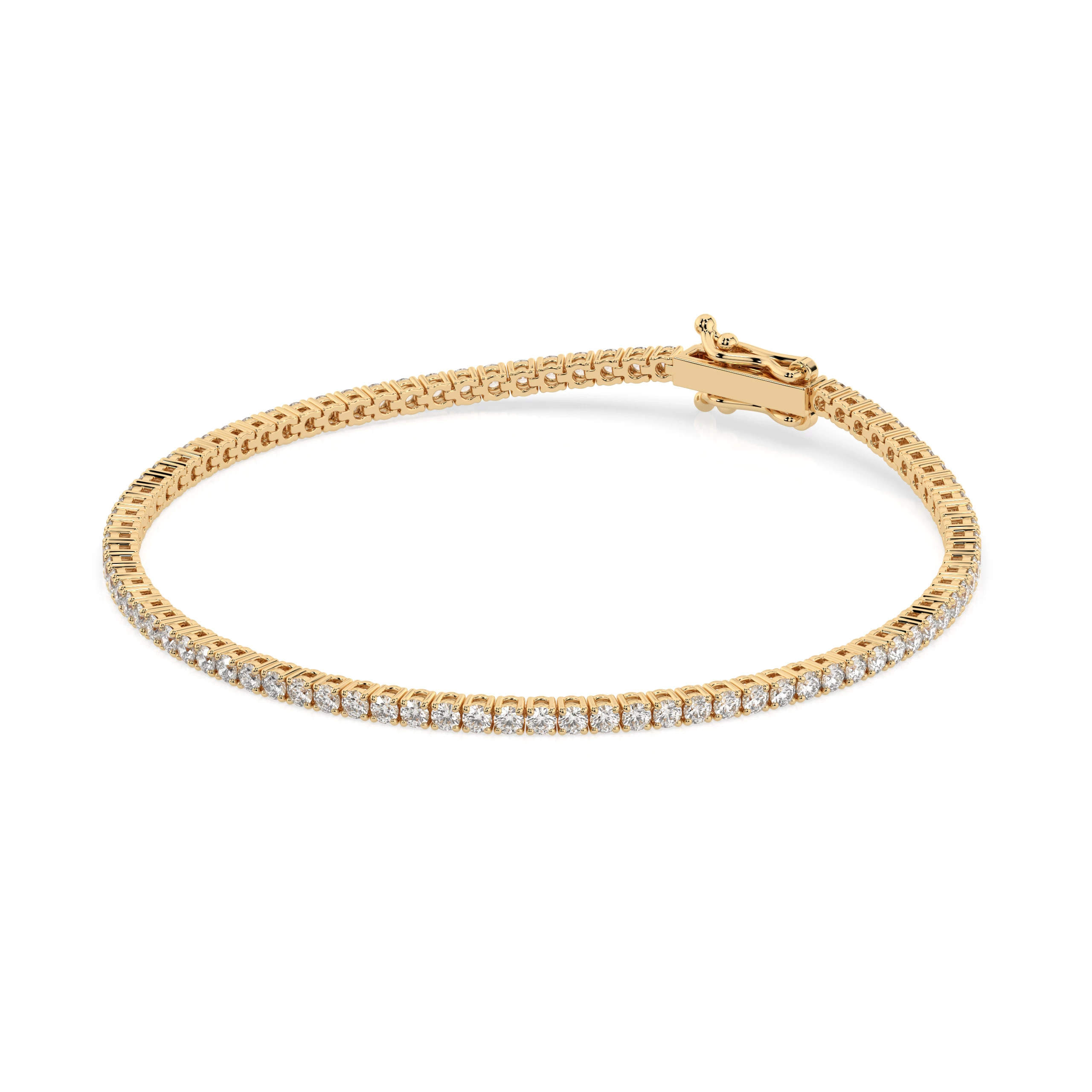 Bracelet Grandeur Précieuse Tennis ronde 1,8 ct — vue 5