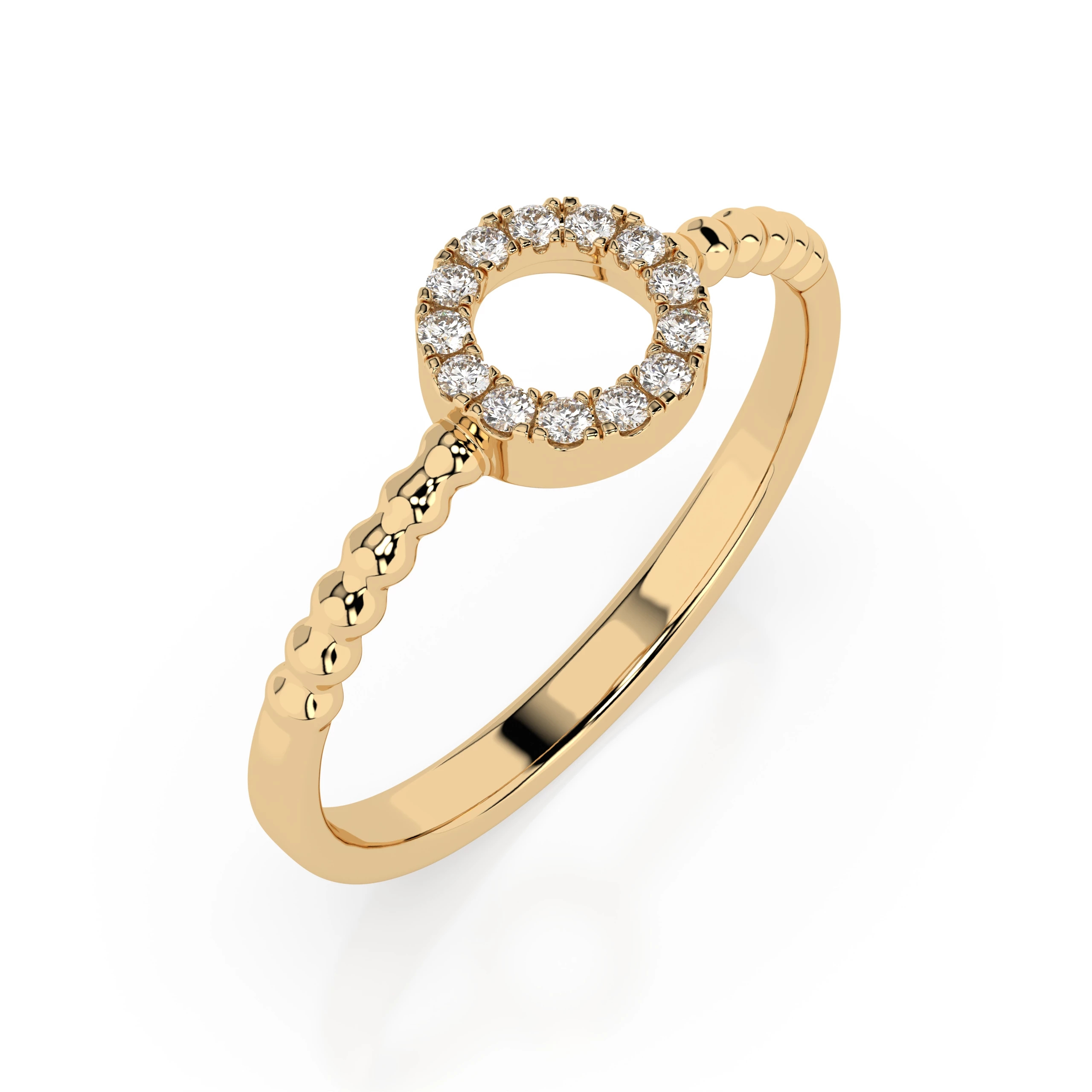 Bague L'Exquise Minimalisme ronde 0,08 ct — vue 4