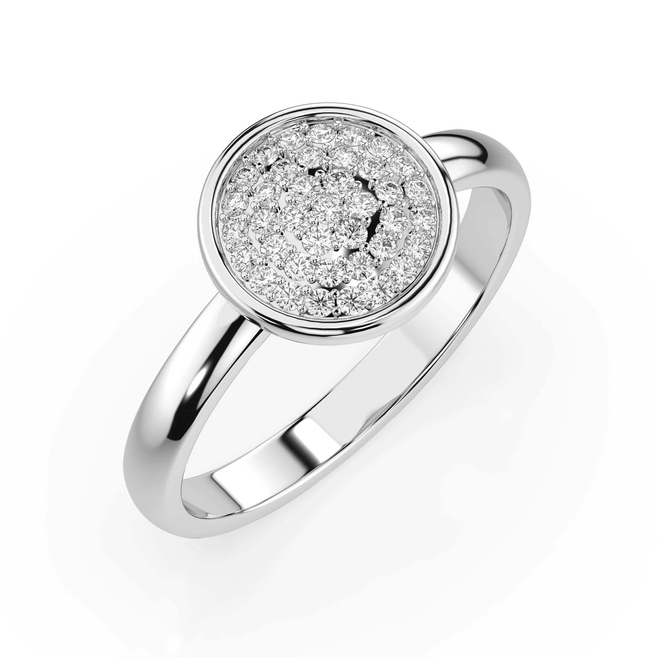 Bague Reflet Radieux Illusion ronde 0,23 ct — vue 1