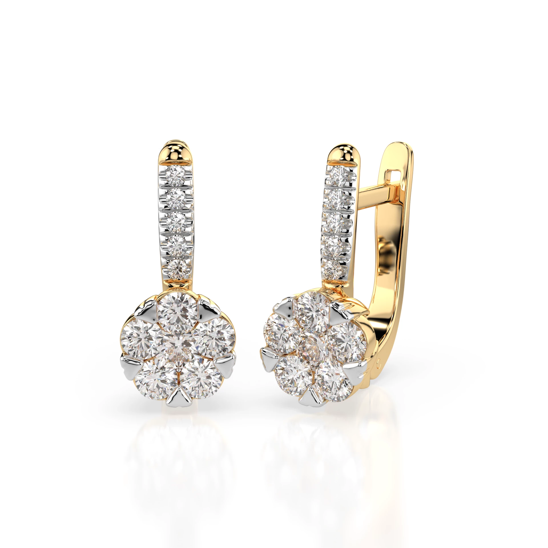 Boucles d'oreilles Éclipse Divine Illusion ronde 0,2 ct — vue 6