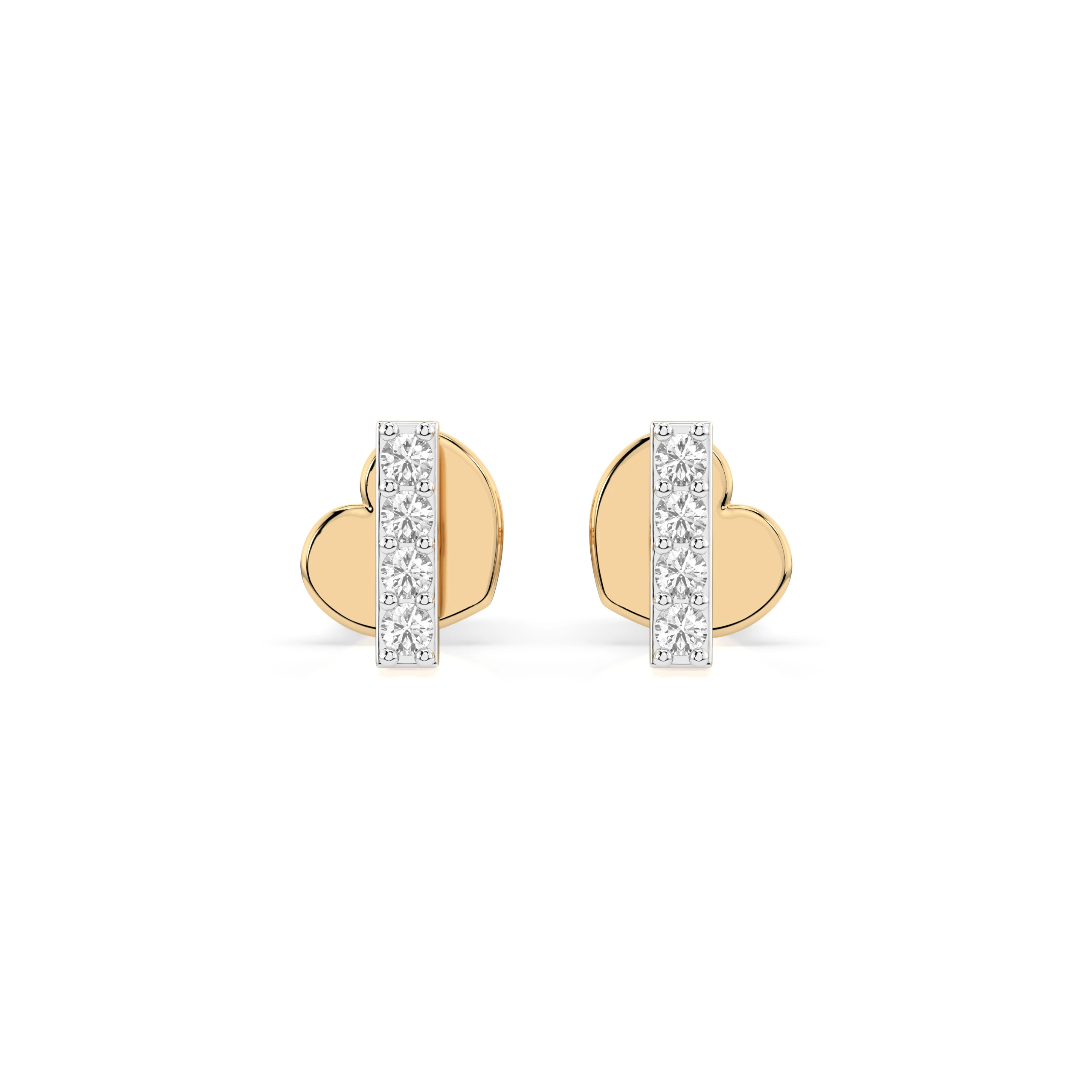 Boucles d'oreilles Secret Parisien Minimalisme ronde 0,08 ct — vue 4