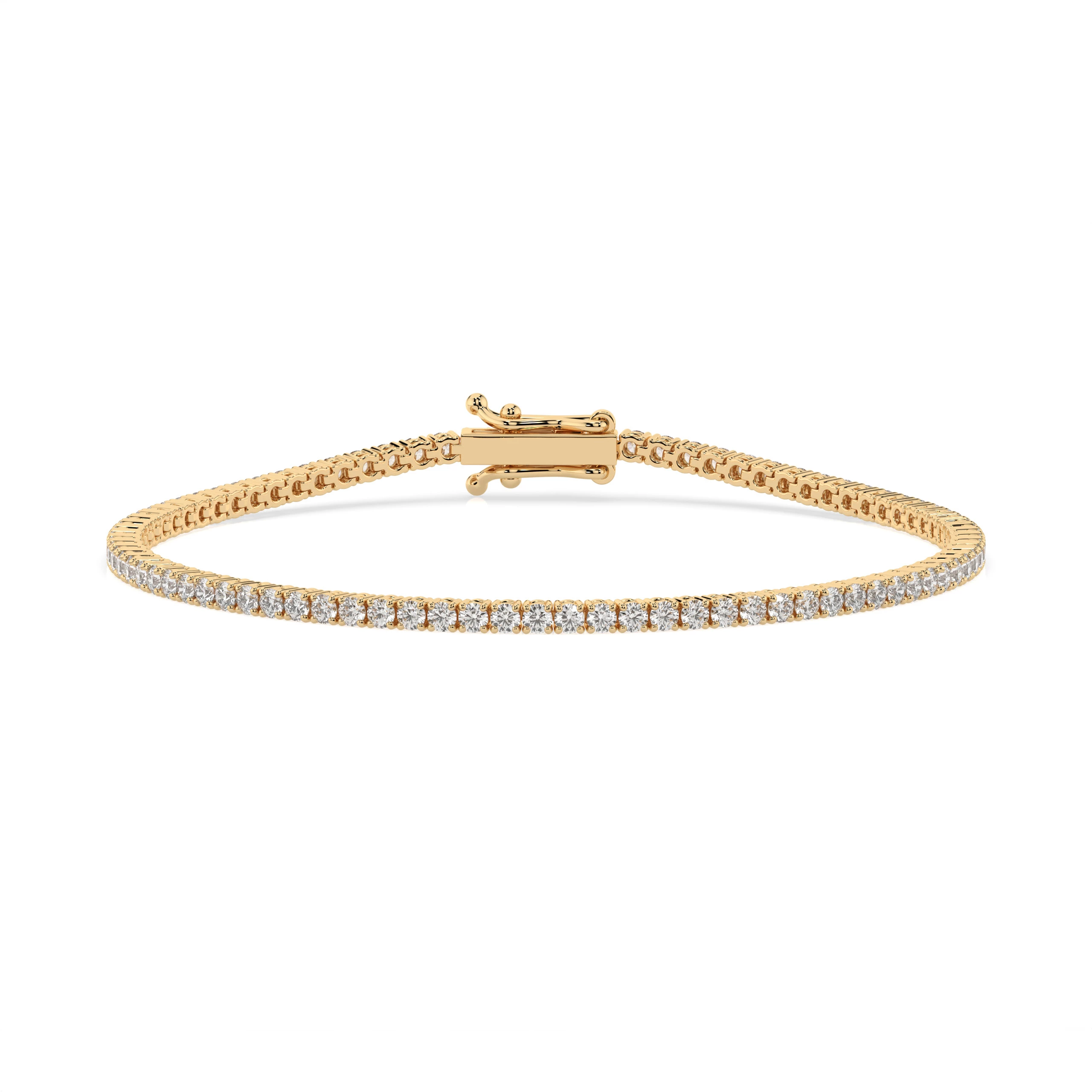 Bracelet Grandeur Précieuse Tennis ronde 1,8 ct — vue 4