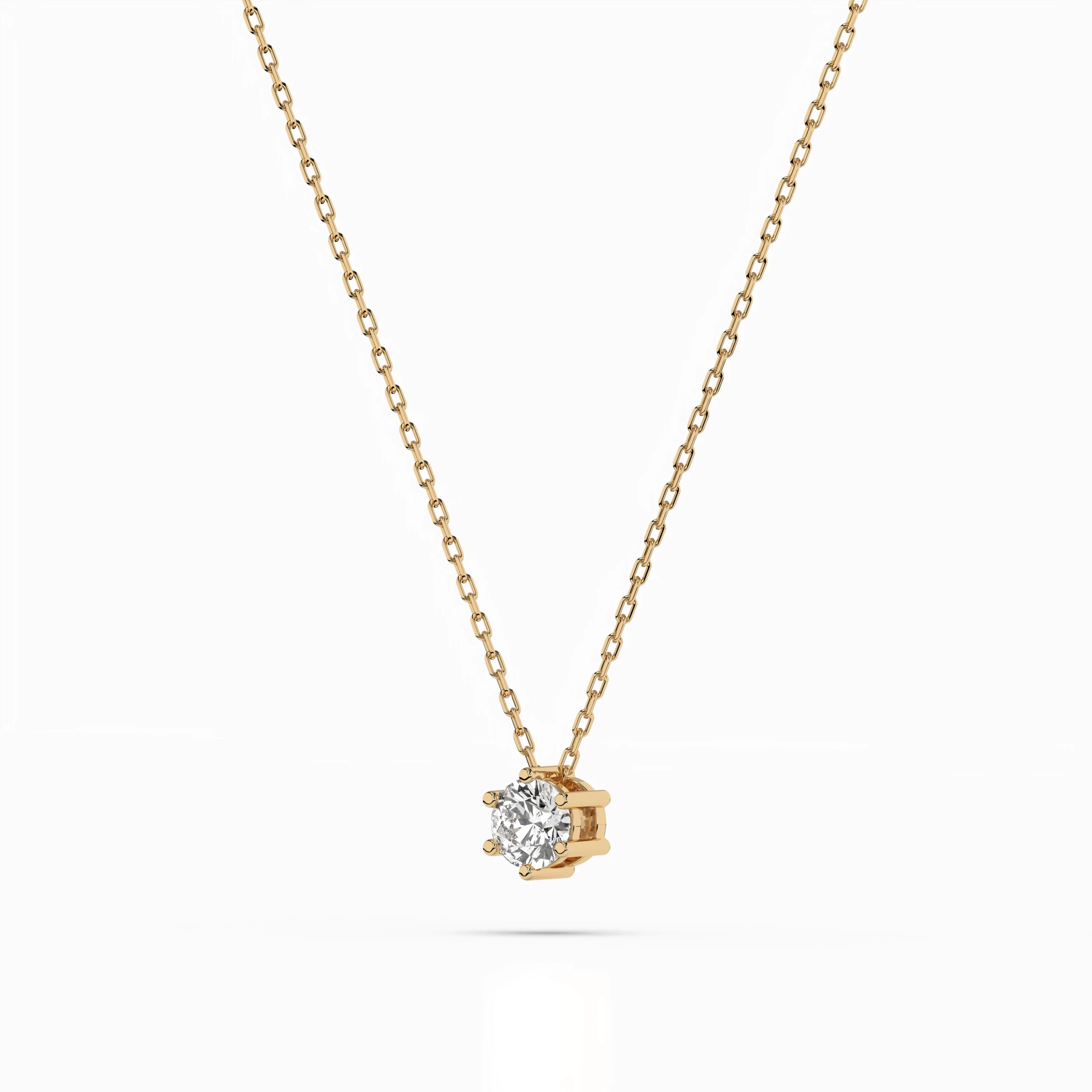 Collier Éclipse Céleste Solitaire ronde 0,15 ct · 3,4 mm — vue 5