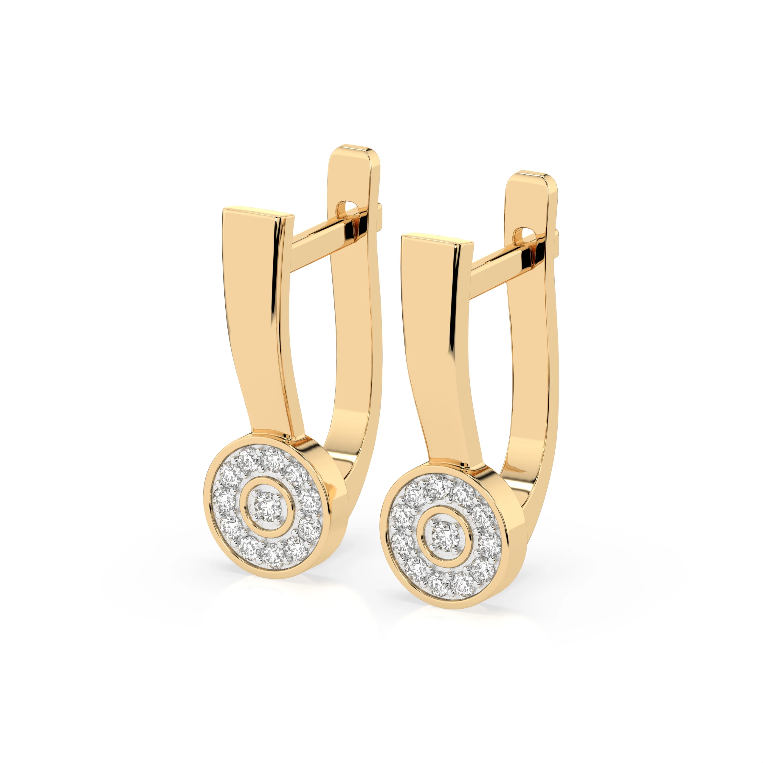 Boucles d'oreilles Voie Lactée Sublime Illusion ronde 0,02 ct — vue 6