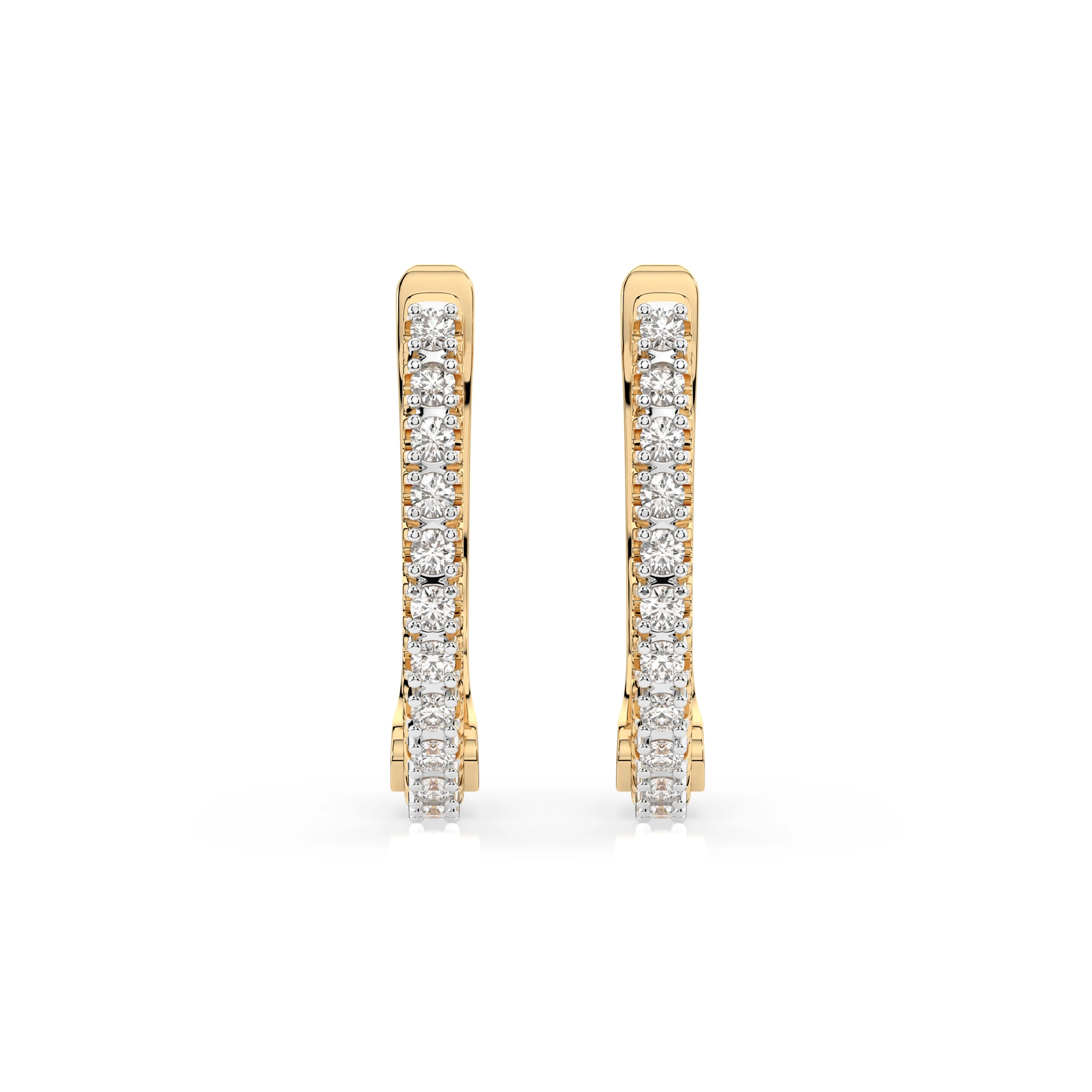 Boucles d'oreilles Promesse Précieuse Éternité ronde 0,18 ct — vue 4