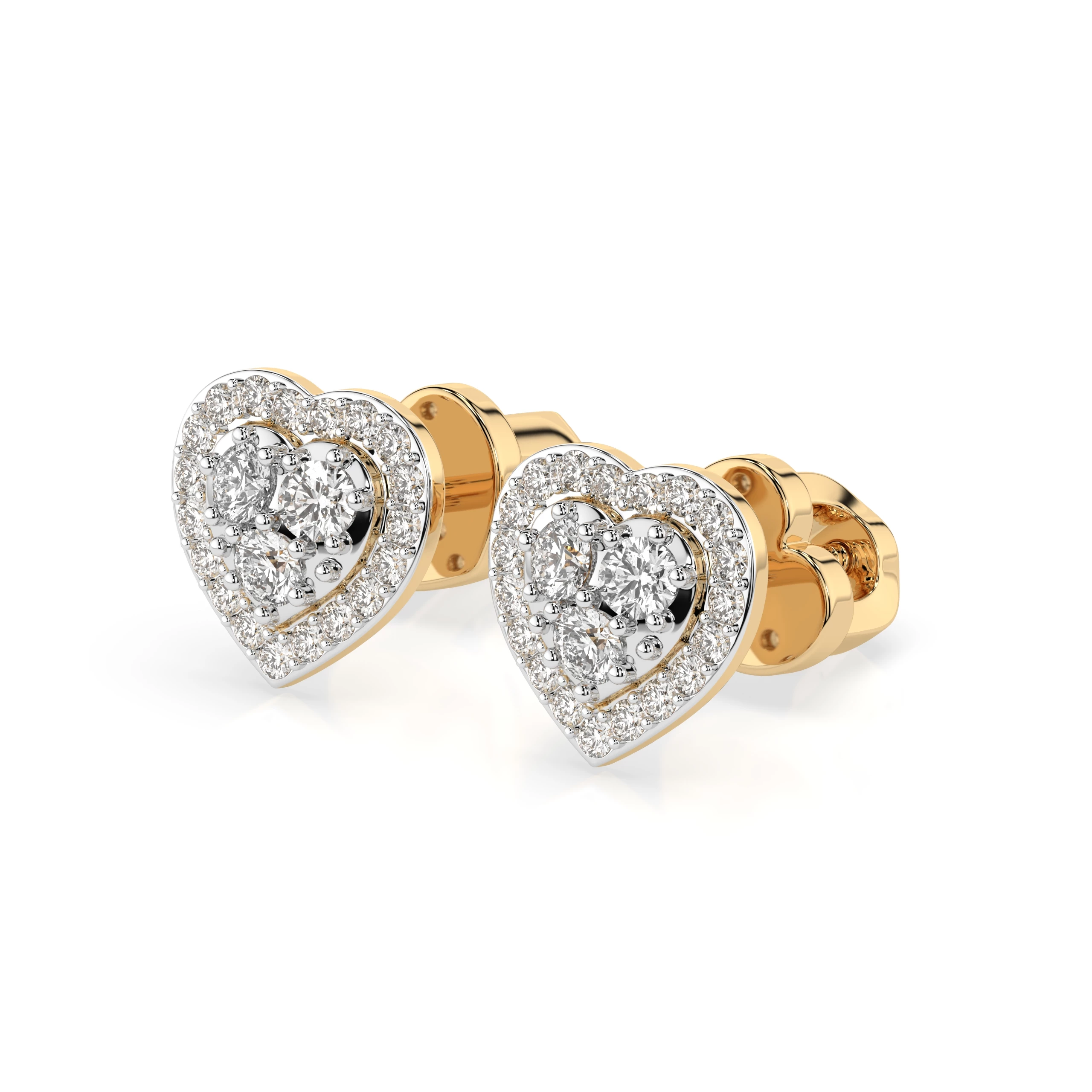 Boucles d'oreilles Zénith Cristallin Illusion ronde 0,17 ct — vue 6