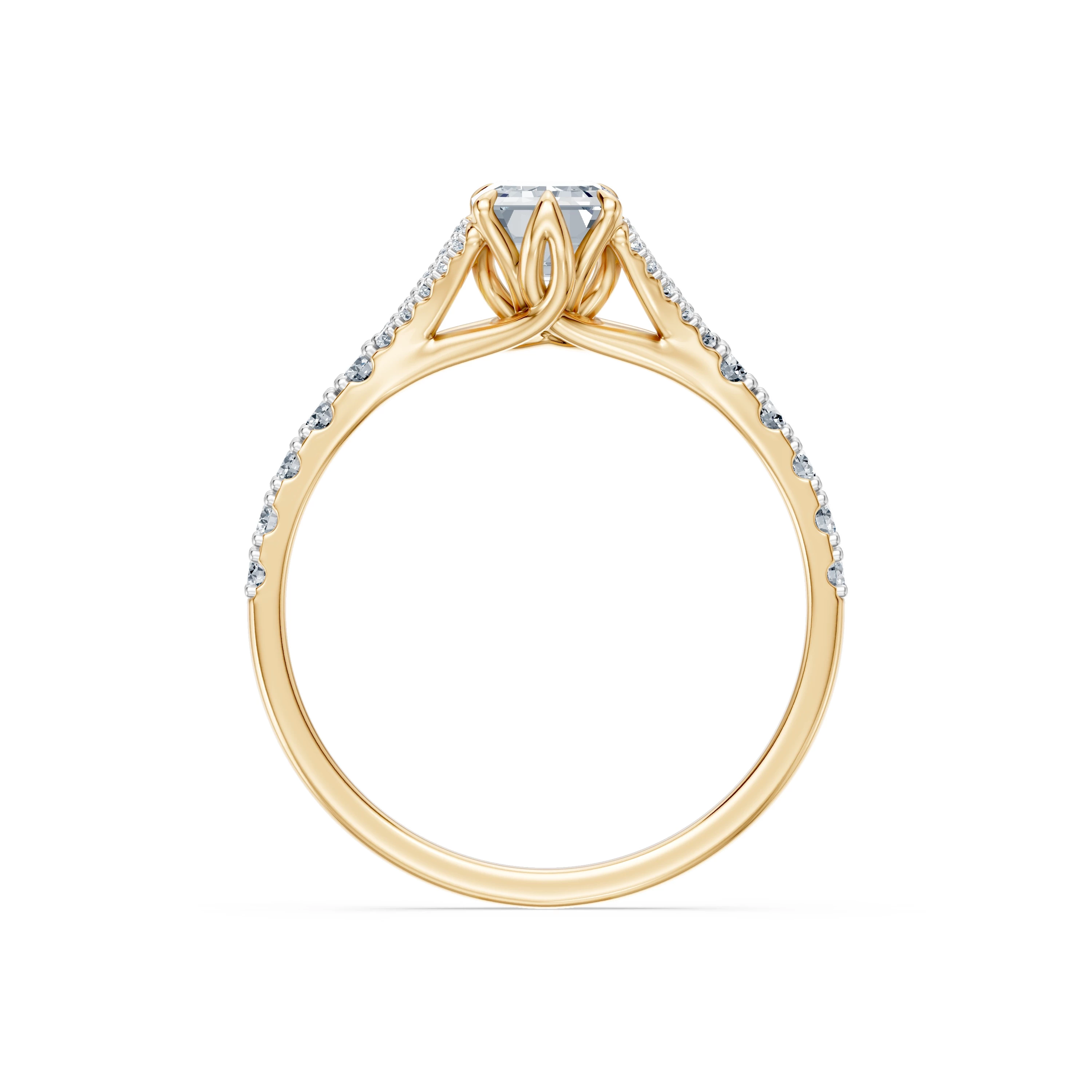 Bague Douceur Lumineuse Solitaire Éternité émeraude 1 ct — vue 5