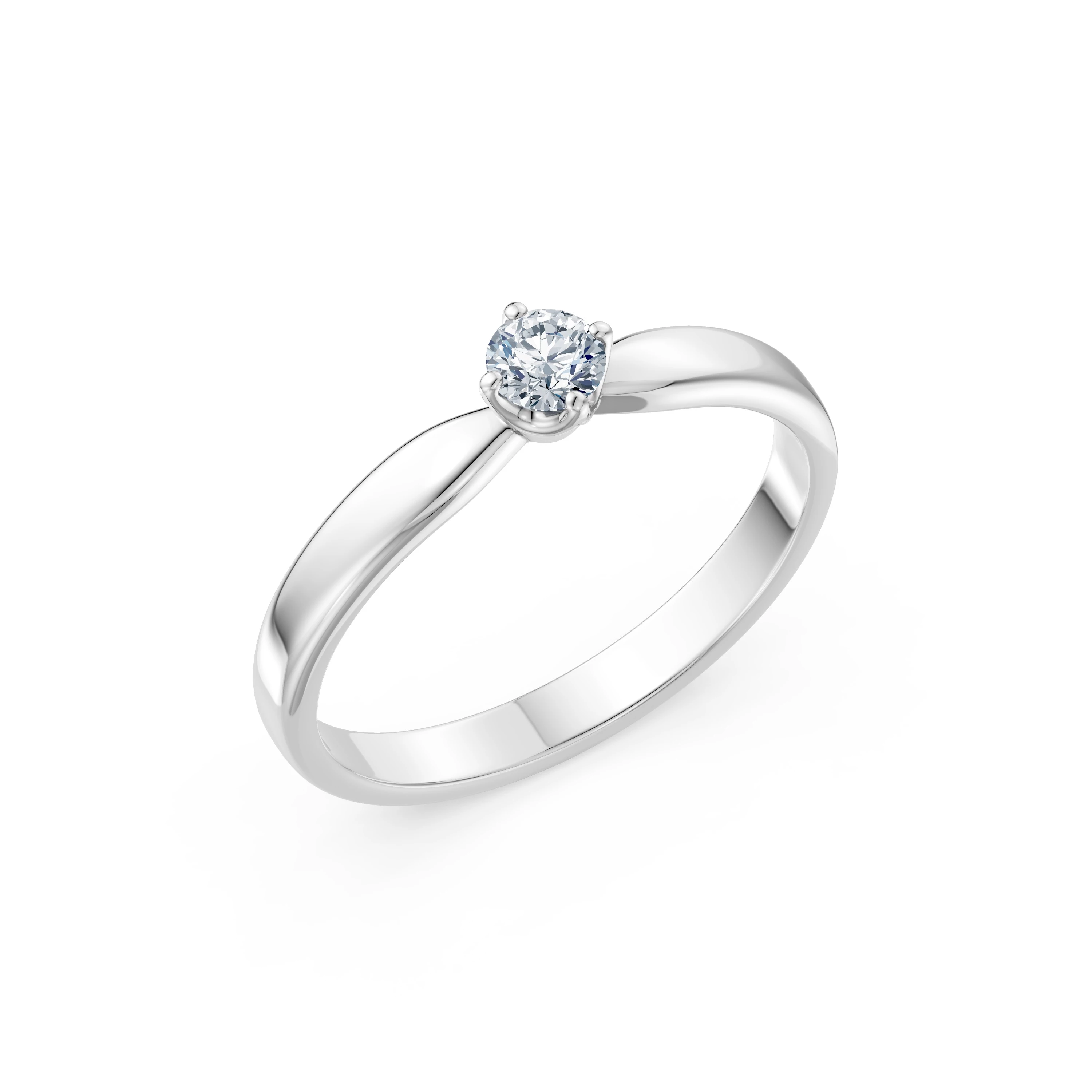 Bague Joyau Éternel Solitaire 0,2 ct · 3,7 mm — vue 1